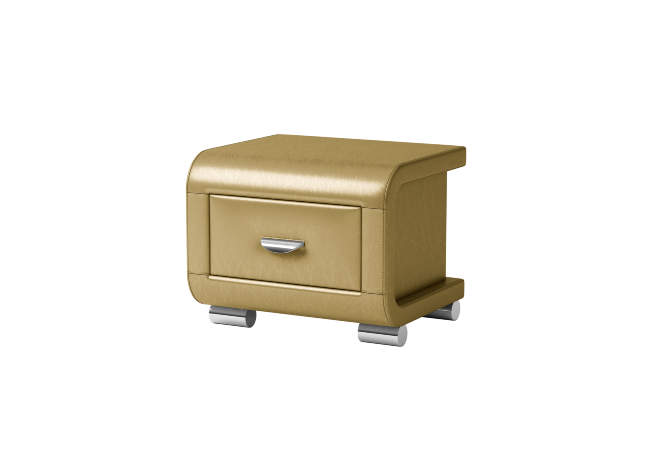 Тумба Orma Soft 3, цвет: Экокожа Золото
