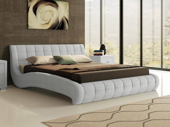 Кровать Nuvola 1, цвет: Глазго серый Кровать Nuvola 1, цвет: Глазго серый