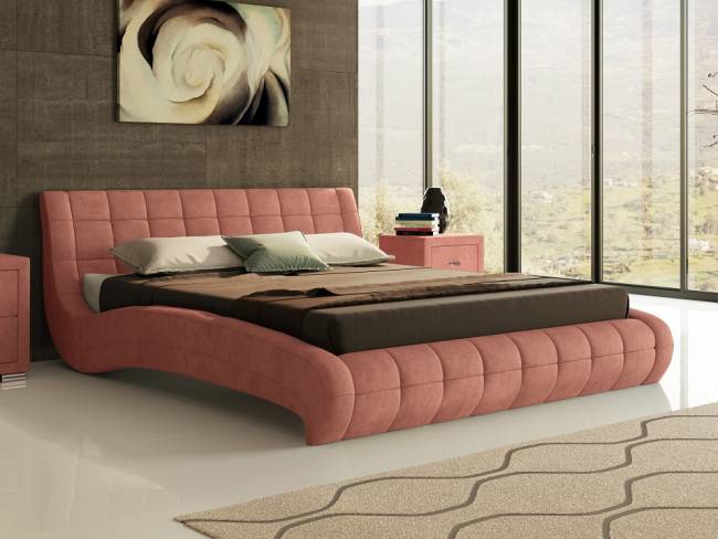 Кровать Nuvola 1, цвет Лофти рыжий Кровать Nuvola 1, цвет Лофти рыжий