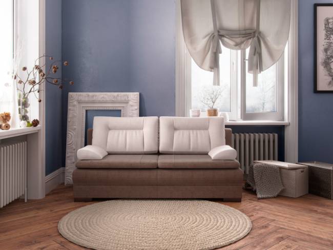 Диван Easy Home Middle, цвет: ткань Shaggy Vision/Shaggy Linen