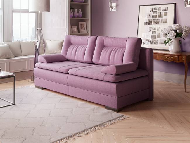 Диван Easy Home Hard, цвет: ткань Shaggy Lilac/Shaggy Lilac