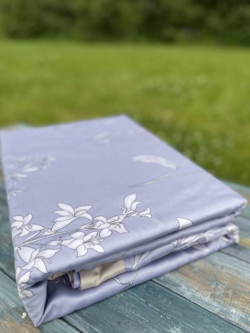 Комплект постельного белья из тенселя Голубой 