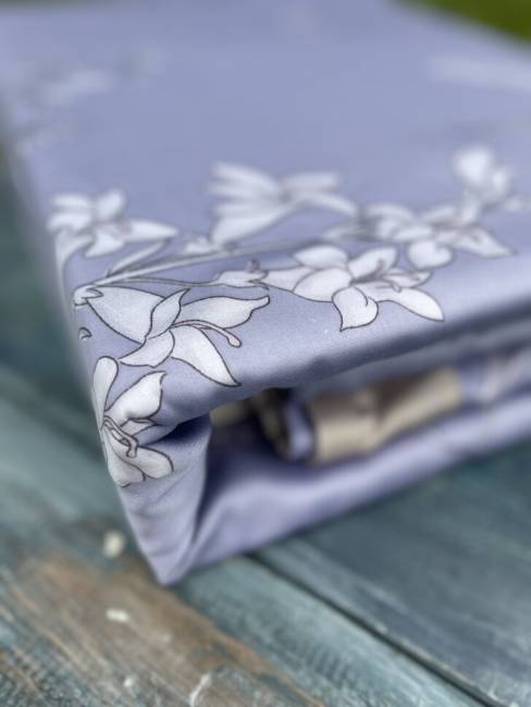 Комплект постельного белья из тенселя Голубой 