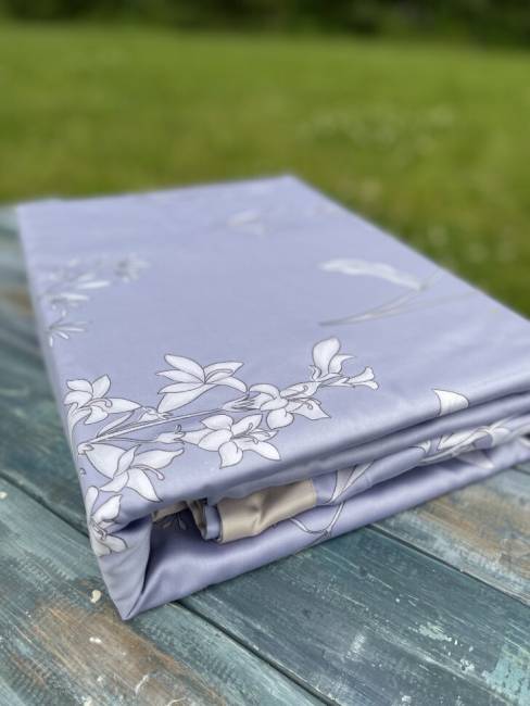 Комплект постельного белья из тенселя Голубой 