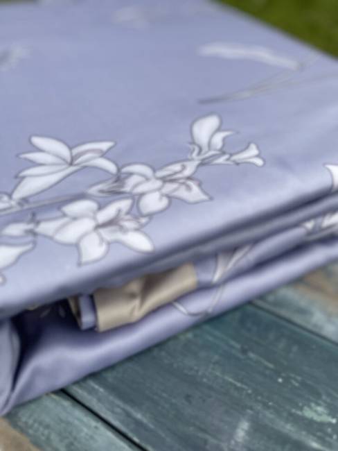 Комплект постельного белья из тенселя Голубой 