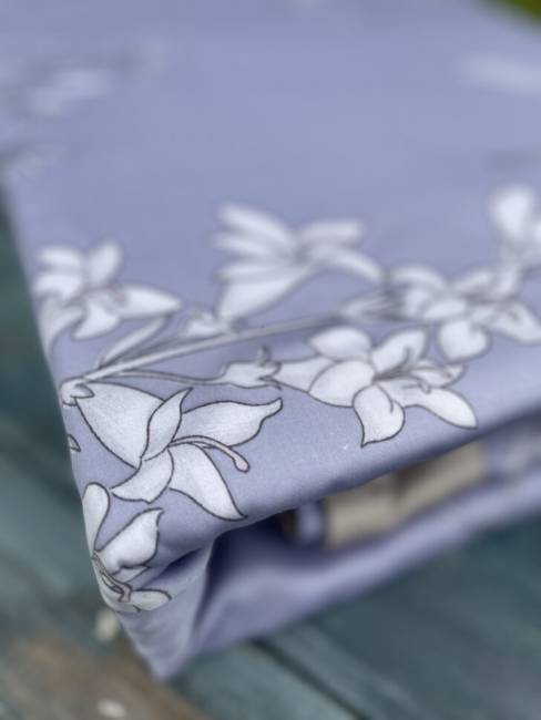 Комплект постельного белья из тенселя Голубой 