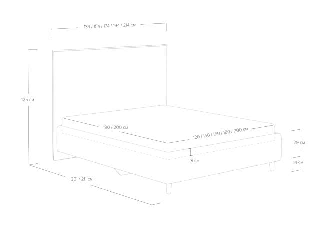 Кровать Eveline Кровать Eveline