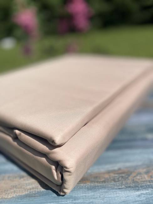 Комплект постельного белья из хлопка Кремовый